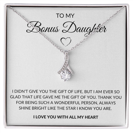 To My Bonus Daughter | Alluring Beauty Necklace