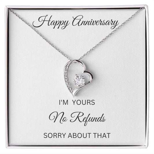 Happy Anniversary| Forever Love Necklace| No Refunds W